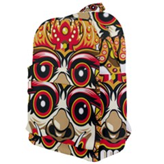 Bali Barong Mask Euclidean Vector Chiefs Face Classic Backpack by Mog4mog4