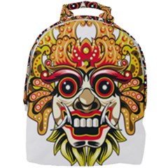 Bali Barong Mask Euclidean Vector Chiefs Face Mini Full Print Backpack by Mog4mog4