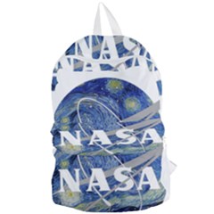 Vincent Van Gogh Starry Night Art Painting Planet Galaxy Foldable Lightweight Backpack by Mog4mog4