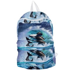 Orca Wave Water Underwater Foldable Lightweight Backpack by Mog4mog4