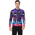 Cartoon Parody In Outer Space Men s Long Sleeve Rash Guard View1