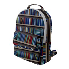 Bookshelf Flap Pocket Backpack (large) by Mog4mog4