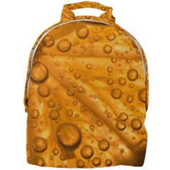 Lime Water Bubbles Macro Light Detail Background Mini Full Print Backpack by Mog4mog4