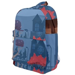 Town Vector Illustration Illustrator City Urban Classic Backpack by Mog4mog4