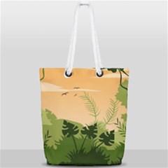 Forest Images Vector Full Print Rope Handle Tote (small) by Mog4mog4