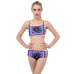 Abstract Sphere Room 3d Design Shape Circle Layered Top Bikini Set by Mog4mog4