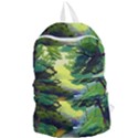 Landscape Illustration Nature Forest River Water Foldable Lightweight Backpack View1