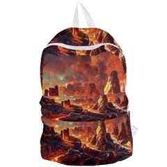 Nature Wallpaper Vulcanic Landscape Foldable Lightweight Backpack by Mog4mog4