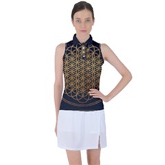 Horizon Sempiternal Bring Abstract Pattern Women s Sleeveless Polo Tee by Bakwanart