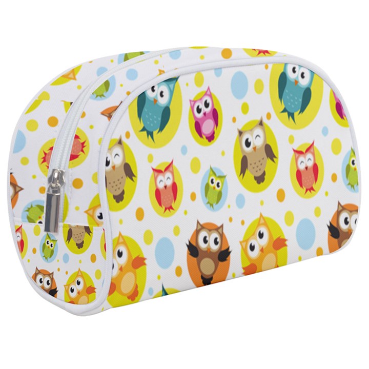 Owl Bird Cartoon Make Up Case (Medium)