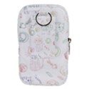 Cats And Food Doodle Seamless Pattern Waist Pouch (Large) View2