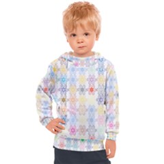 Spirals Twirls Abstract Geometric Art Pattern Kids  Hooded Pullover by Bakwanart