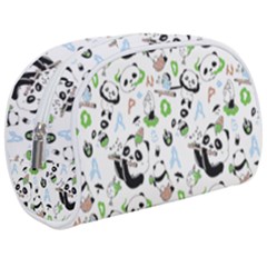 Giant Panda Bear Pattern Make Up Case (medium) by Bakwanart