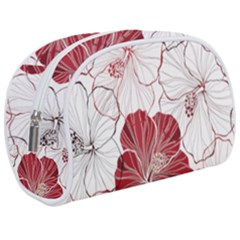 Red Hibiscus Flowers Art Make Up Case (medium) by Bakwanart