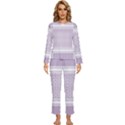 Square Purple Pattern Bead Purple Keffiyeh Purple Geometric Headdress Angle Violet Rectangle Womens  Long Sleeve Lightweight Pajamas Set View1