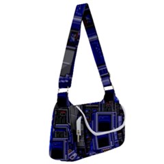 Blue Computer Monitor With Chair Game Digital Wallpaper, Digital Art Multipack Bag by Bakwanart