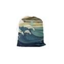 Sea Asia, Waves Japanese Art The Great Wave Off Kanagawa Drawstring Pouch (Small) View2