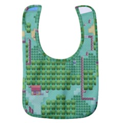 Green Retro Games Pattern Baby Bib by Bakwanart