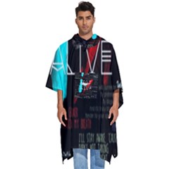 Stay Alive Men s Hooded Rain Ponchos by Bakwanart