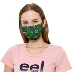 Technology Computer Chip Electronics Industry Circuit Board Crease Cloth Face Mask (adult) by Bakwanart