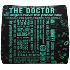 Tardis Doctor Who Technology Number Communication Seat Cushion by Bakwanart