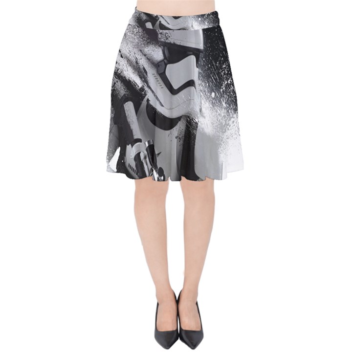 Stormtrooper Velvet High Waist Skirt