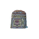 Arcade Game Retro Pattern Drawstring Pouch (Small) View2