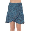 Position Of The Constellations Illustration Star Blue Wrap Front Skirt View1