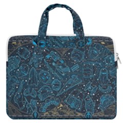 Position Of The Constellations Illustration Star Blue Macbook Pro 16  Double Pocket Laptop Bag  by Bakwanart