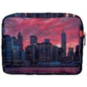 Skyline Sunset United States Reflection Usa,new York Manhattan Make Up Pouch (Large) View2