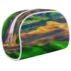 Grassland Nature Palouse Green Field Hill Sky Butte Make Up Case (medium) by Bakwanart