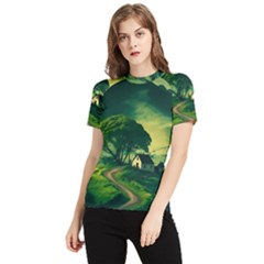 Landscape Scenery Nature Artwork Women s Short Sleeve Rash Guard by 99art