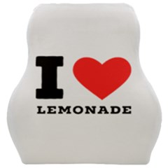 I Love Lemonade Car Seat Velour Cushion  by ilovewhateva