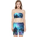 Abstract Graphics Nebula Psychedelic Space Stretch Shorts and Tube Top Set View1