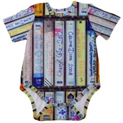 Cassette Tape Music Vintage 1980s 70s Baby Short Sleeve Bodysuit by 99art