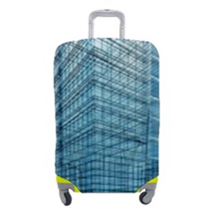 Architecture Blue Drawing Engineering City Modern Building Exterior Luggage Cover (small) by 99art