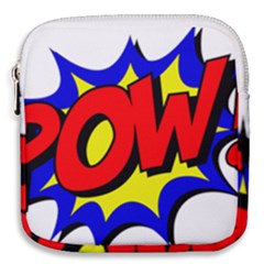 Pow Comic Comic Book Fight Mini Square Pouch by 99art