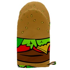 Hamburger-cheeseburger-fast-food Microwave Oven Glove by 99art