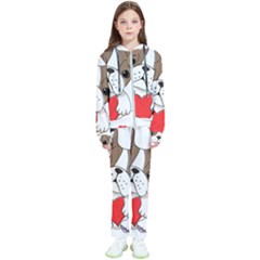 Animation-dog-cute-animate-comic Kids  Tracksuit by 99art