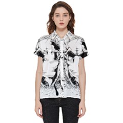 Graphic-design-vector-skull Short Sleeve Pocket Shirt by 99art