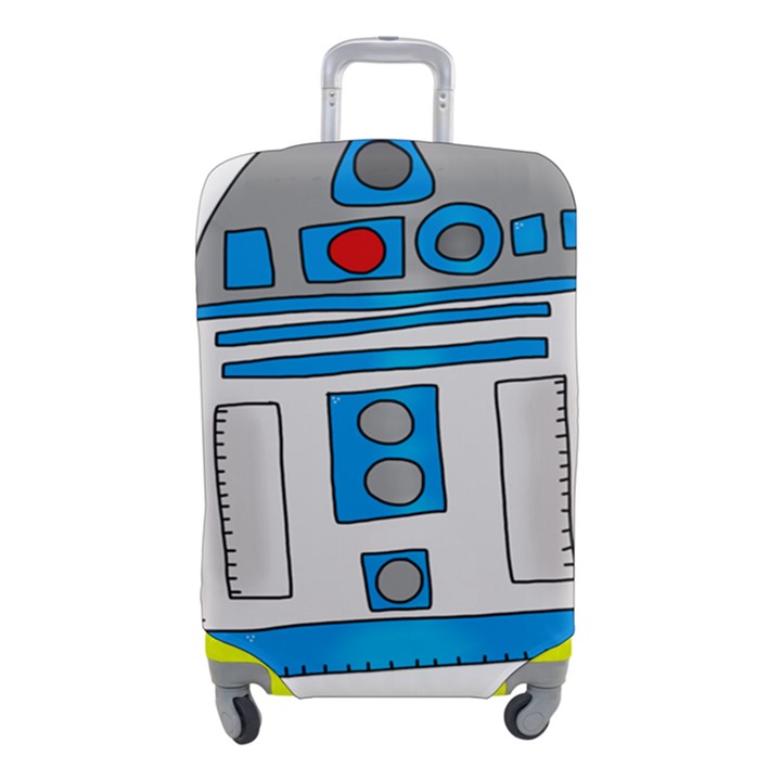 Technology-clip-art-r2d2 Luggage Cover (Small)