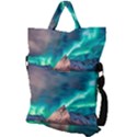 Amazing Aurora Borealis Colors Fold Over Handle Tote Bag View2