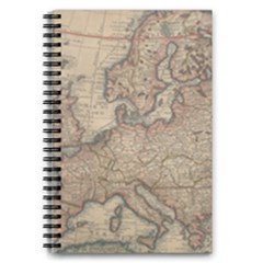 Old Vintage Classic Map Of Europe 5 5  X 8 5  Notebook by B30l