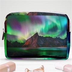 Aurora Borealis Nature Sky Light Make Up Pouch (medium) by B30l