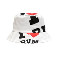 I Love Rum Inside Out Bucket Hat by ilovewhateva