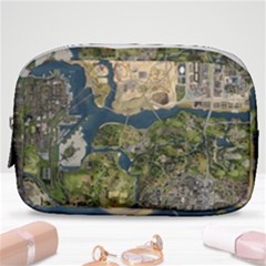 Map Illustration Gta Make Up Pouch (small) by B30l