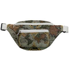 Vintage World Map Travel Geography Fanny Pack by B30l