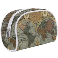 Vintage World Map Travel Geography Make Up Case (large) by B30l