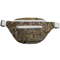 Iceland Cartography Map Renaissance Fanny Pack by B30l