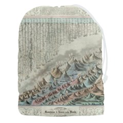 Mountain View Mountain Top Infographics Map Drawstring Pouch (3xl) by B30l